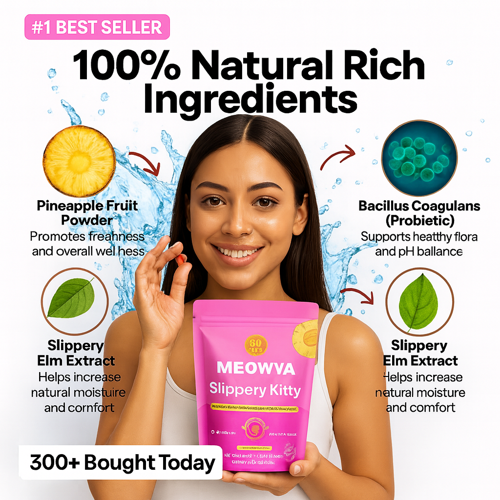 Meowva Feminine Probiotic + Moisture Gummies